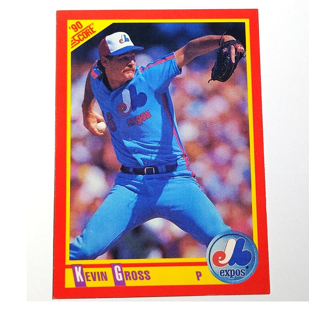 1990 Score Kevin Gross #251 Montreal Expos Pitcher MLB Baseball EX